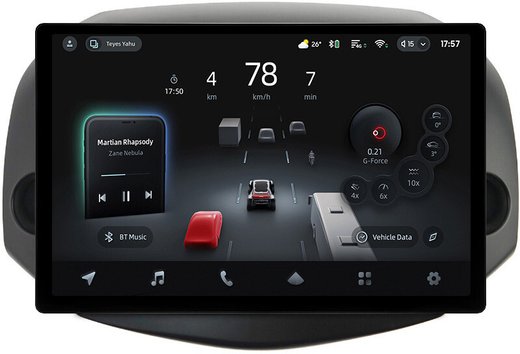 Магнитола для Toyota RAV4 3 2005-2012, Vanguard (рамка 10) - Teyes CC4-PRO монитор 13" 2K QLED на Android 13, Snapdragon 778G, 8+128, AI, CarPlay, DSP, 4G SIM-слот