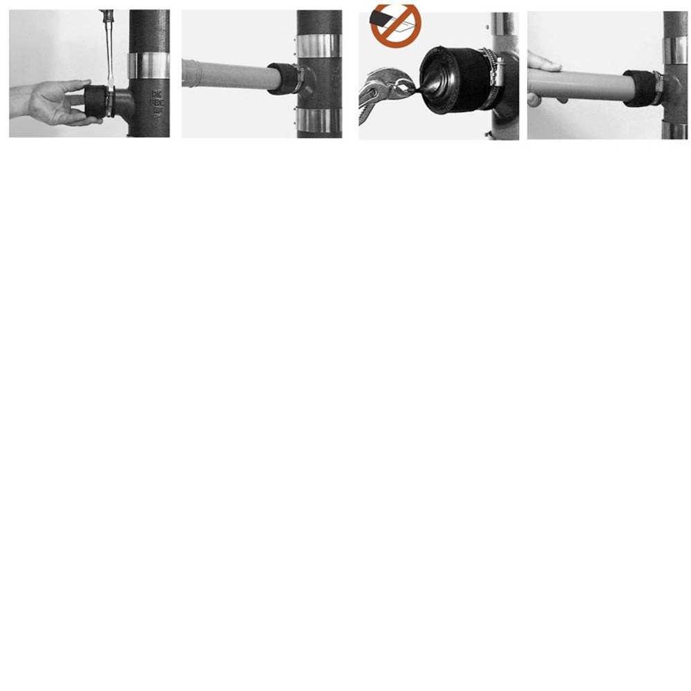 Переход SML на пластик резиновый FIX 110мм Normaconnect