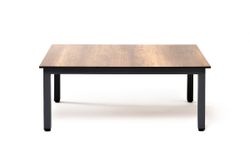 "Канны" журнальный столик из HPL 90х60, H40, каркас темно-серый (RAL 7024), цвет столешницы "дуб"