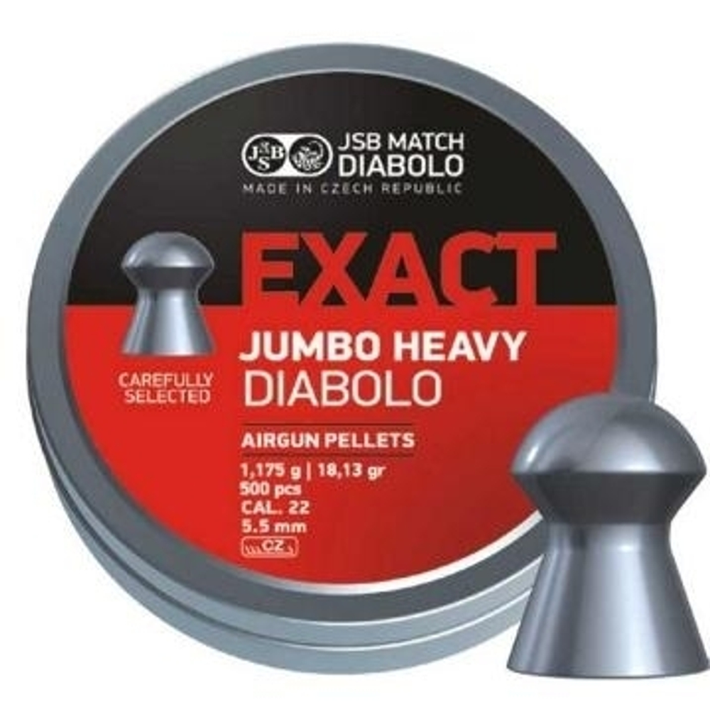 Пули пневматические JSB Exact Jumbo Heavy 5,52, 1.175гр. (500 шт.)