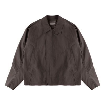 Куртка Nothomme Blue Spring Slightly Wrinkled Cotton-Nylon Blend Cargo Turn-Down Collar Jacket