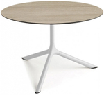 Столик ламинированный кофейный Scab Design Tripe Maxi, белый, состаренный дуб тортора