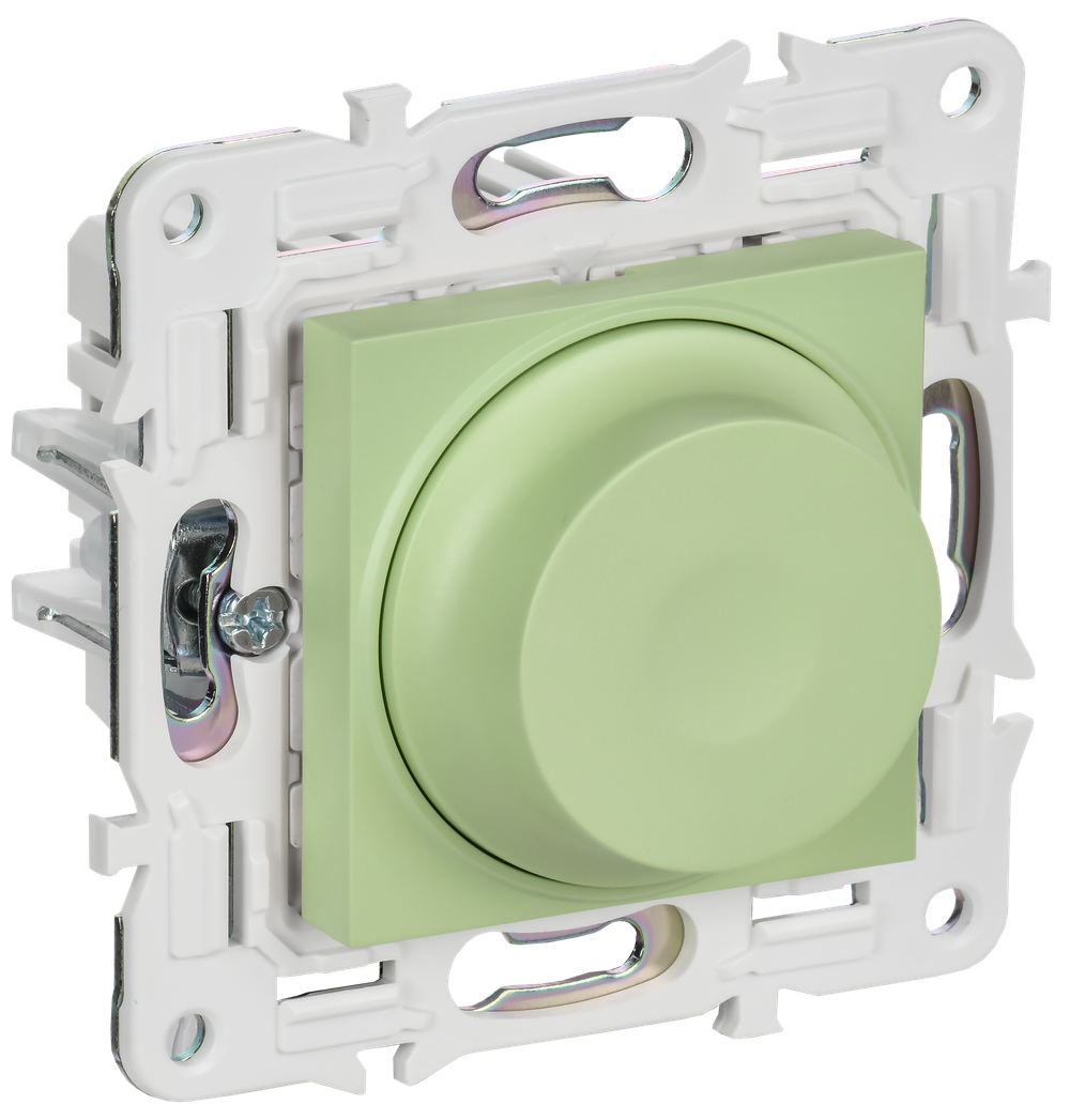 SKANDY Светорегулятор поворотный 600Вт SK-D01G мятный IEK