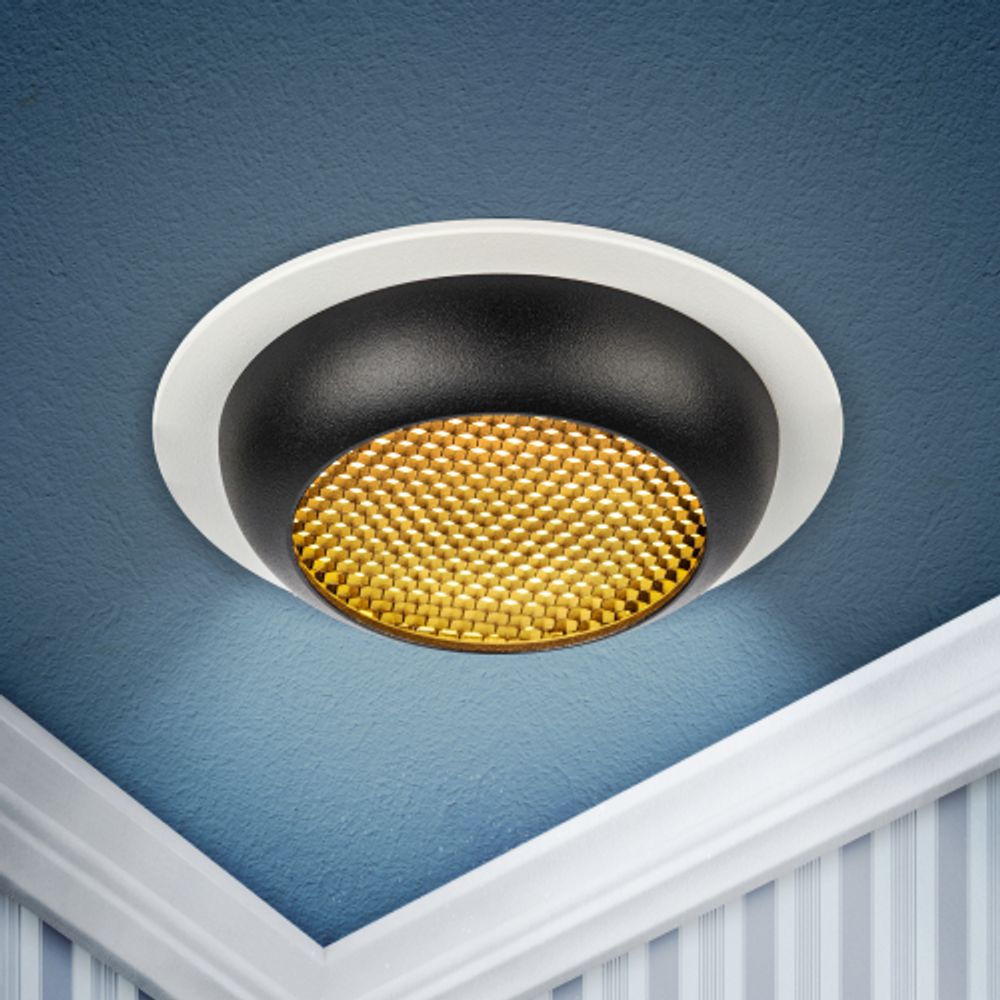 Светильник встраиваемый ЭРА KL111 WH/BK под лампу GX53 белый/черный матовый | Встраиваемые светильники Для ламп GX53