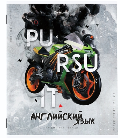 Тетрадь предмет. А5 48л. клетка "Sport Club" Английский язык, подсказ (BRAUBERG)