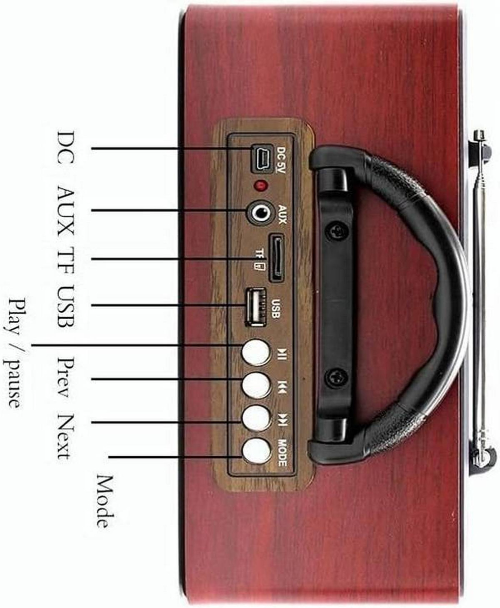 Радиоприемник Meier M-111BT (Bluetooth+ МР3 плеер) Retro
