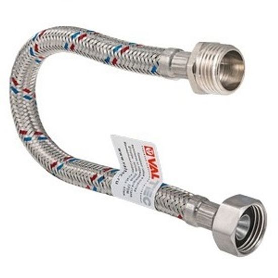 Гибкая подводка для воды Valtec с ниппелем, гайка–штуцер 1/2", длина 250 см (VTf.002.IS.0404250)