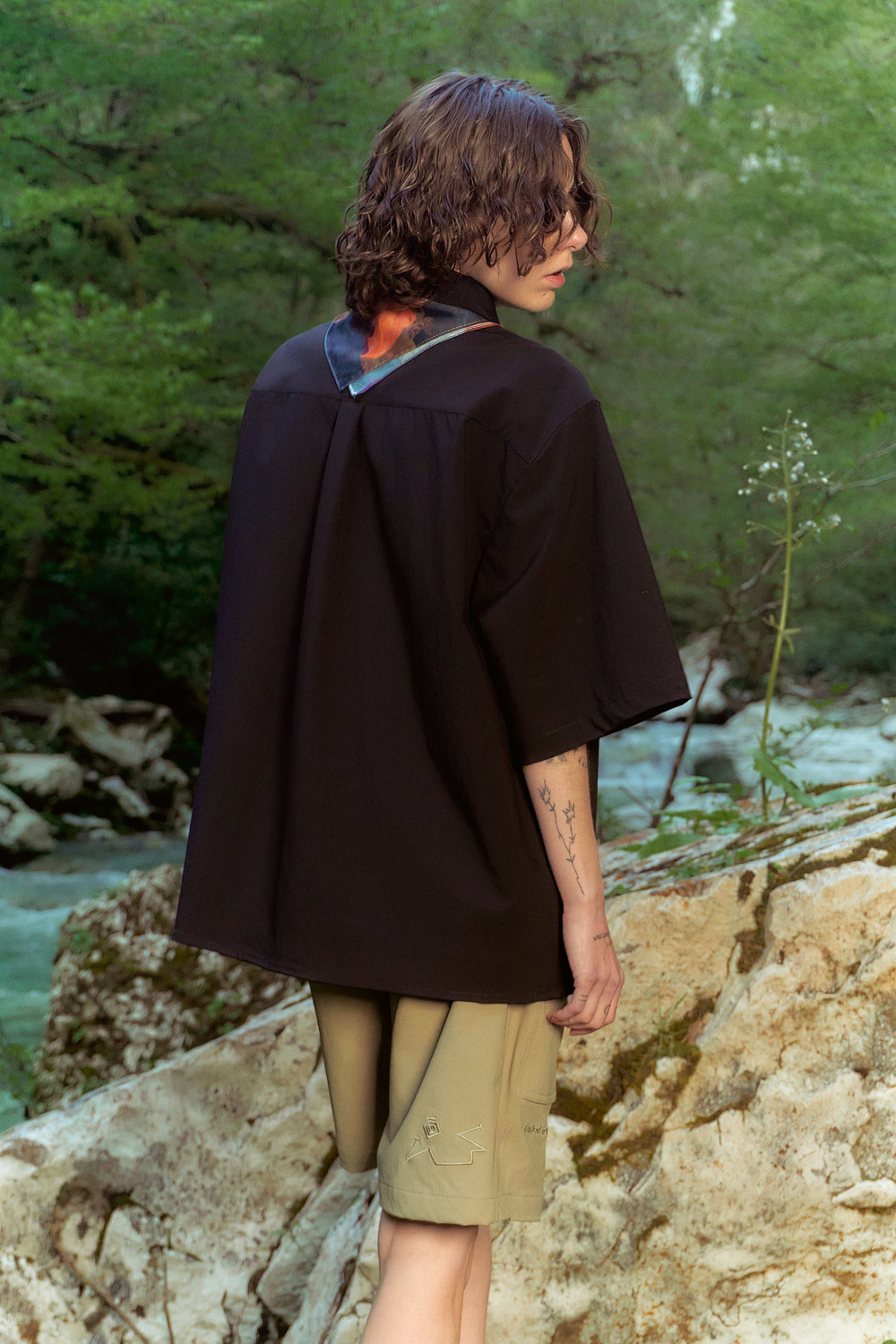 Рубашка Called a Garment Hikercore Shirt "Black"