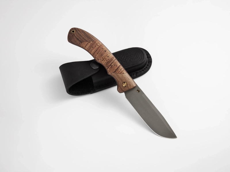 Складной нож "Охотник", сталь Х12МФ, рукоять орех