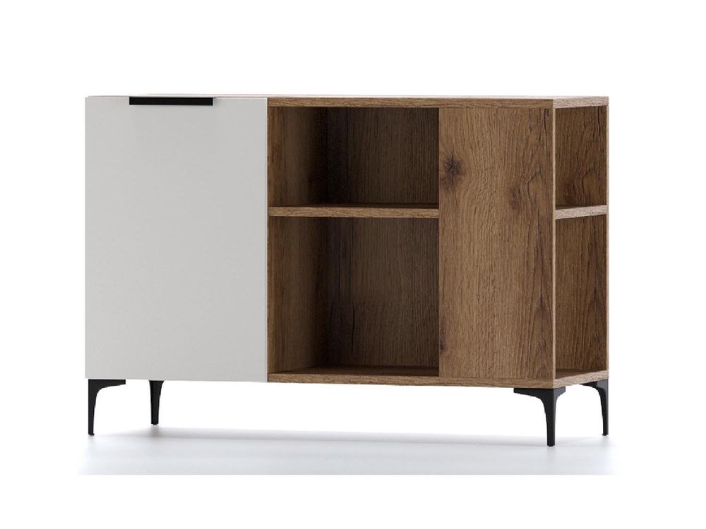 Харди тумба ТВА № 2 Дуб Делано Темный / Белый