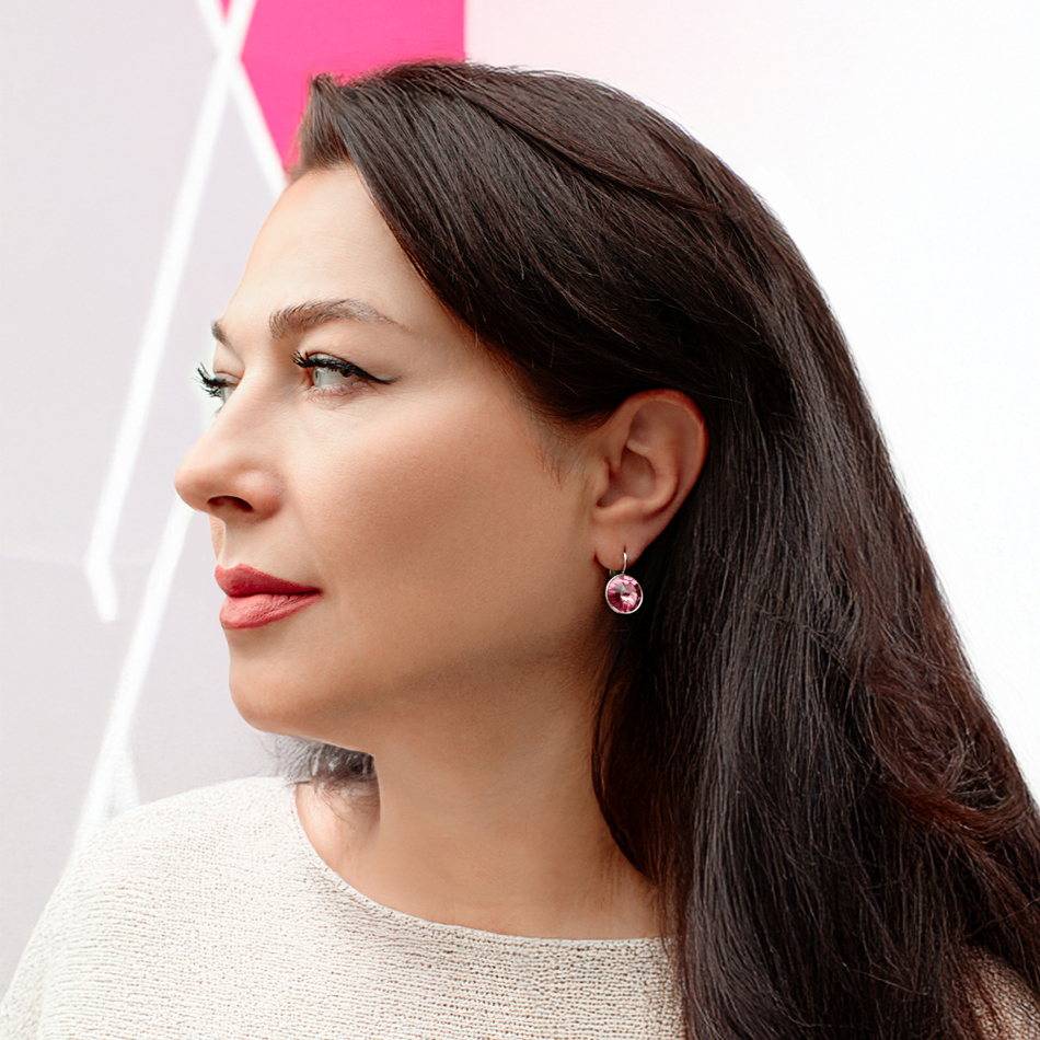 Серьги Fiore Luna Rose A1903.M7 R/S