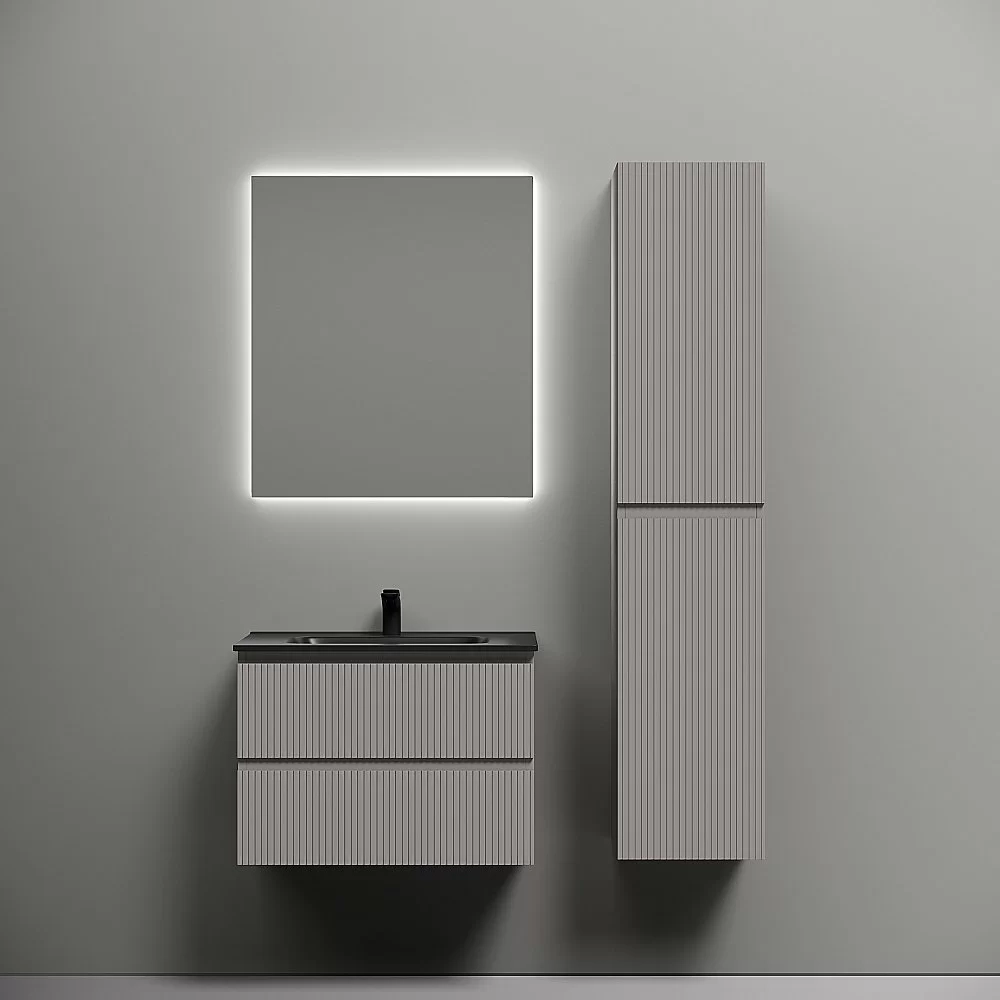 Тумба с раковиной Sancos Snob R 70 SNR70SMСМ серая матовая