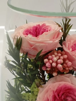 натуральные кустовые пионы в стекле, вакуум*