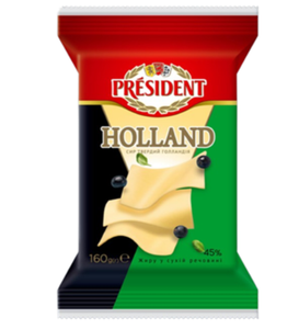 СЫР PRESIDENT HOLLAND 45% 160ГР