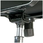 Кресло руководителя Helmi HL-E17 "Slim", экокожа черная, хром