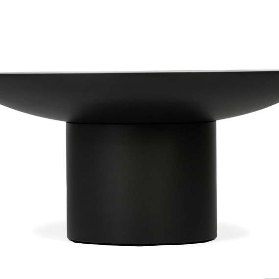 Кофейный стол Floss Ø75х36 см, черная керамика