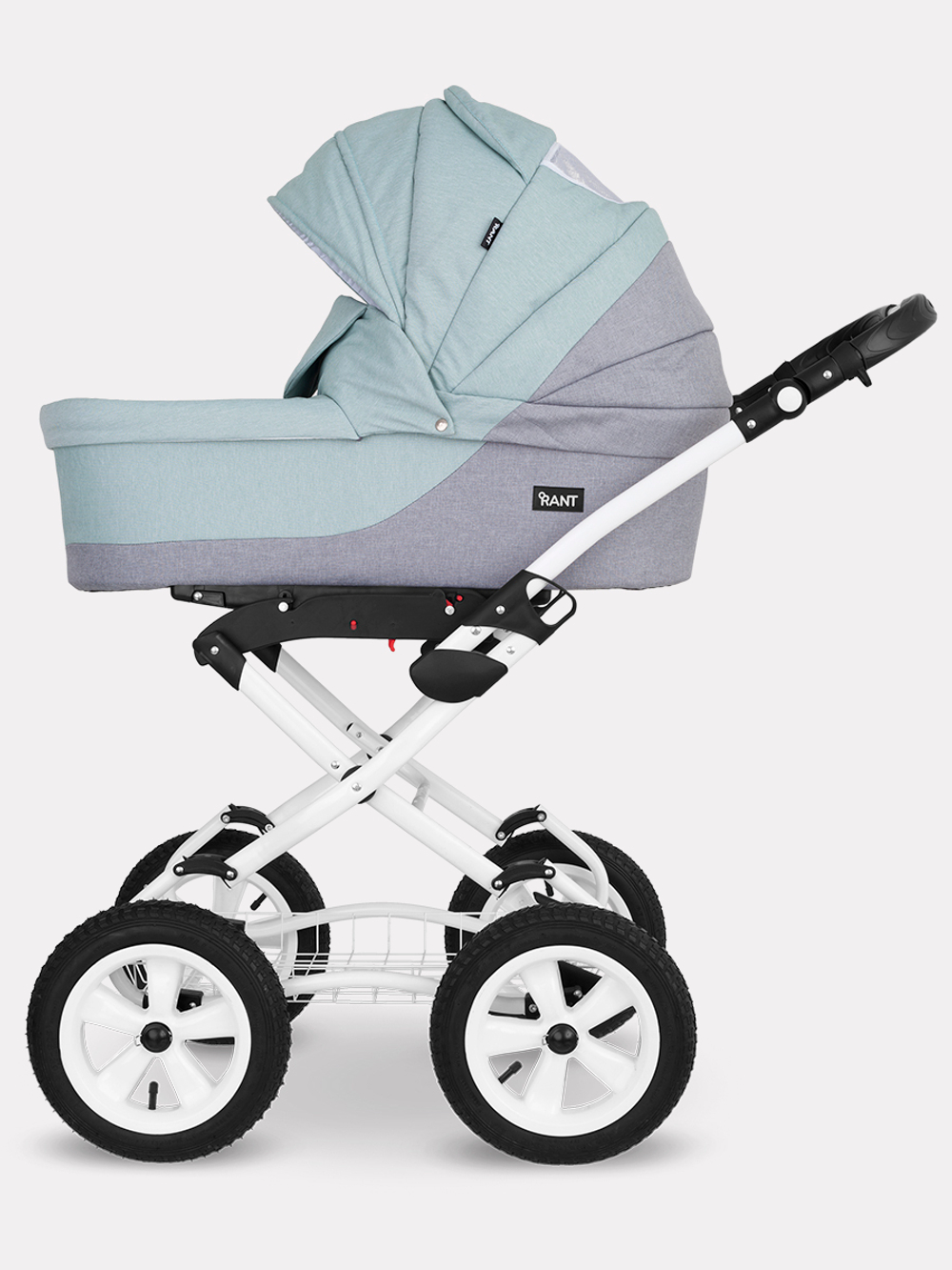 Коляска универсальная 2 в 1 Rant Siena Classic 08 серый-ментоловый
