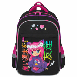 Рюкзак BRAUBERG FAVOUR, 2 отделения, 3 кармана, "Anime girl", 40х29х15 см, 272059