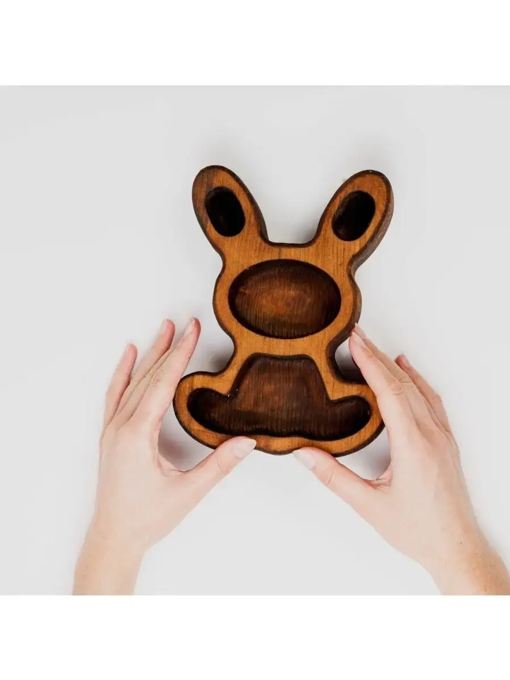 Менажница "Зайчик" из Сибирского кедра