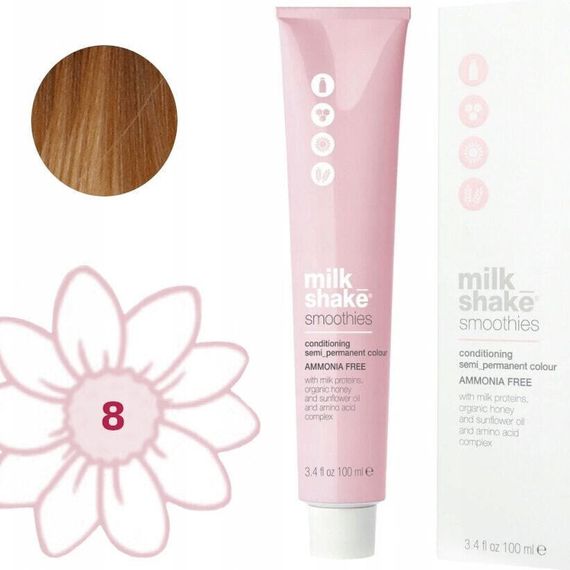 Milk Shake Milk Shake, Smoothies, Ammonia-Free, Semi-Permanent Hair Dye, 88N Light Blond, 100 ml For Women