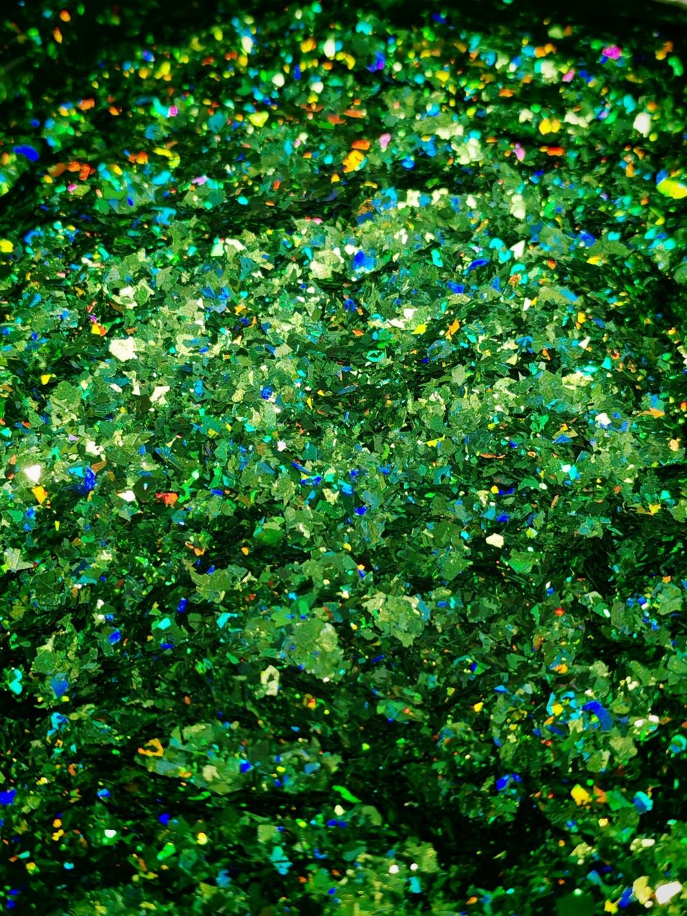 Хлопья - слюда Зелёный голографик - 88804 - для литья изделий и творчества