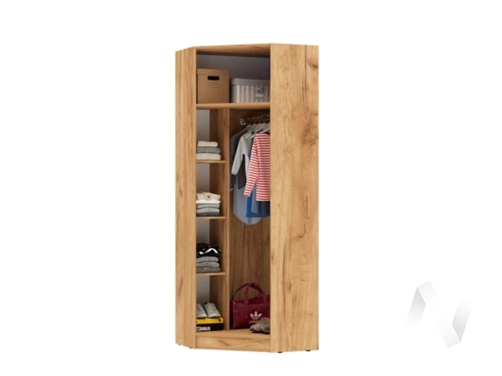 Шкаф угловой Детская Мартина (дуб крафт/графит)