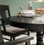 Стол круглый раздвижной - IKEA INGATORP, 110/155х74 см, ИНГАТОРП ИКЕА, черный
