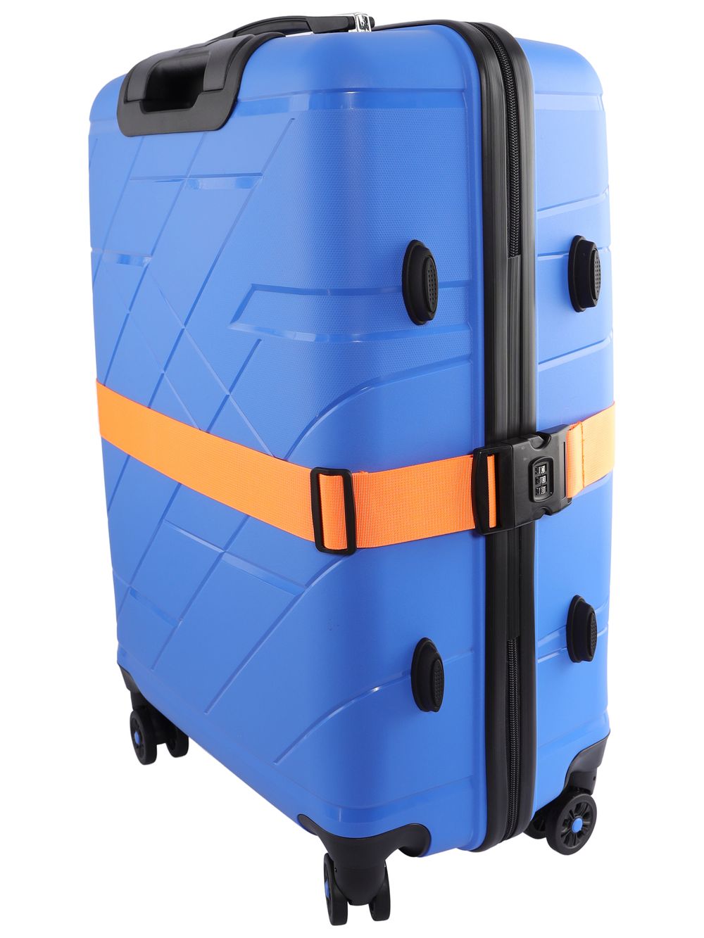 Чемодан 463 / С ремнем / Полипропилен