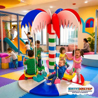 Детский аттракцион 4kids Кокосовая пальма «Фантазия» с электроприводом