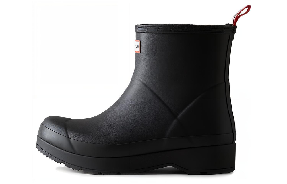 HUNTER Thermal Waterproof Slip Resistant Rain Boots Men"s Black