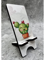 Подставка для телефона деревянная