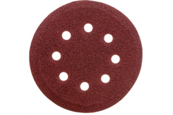 Универсальный шлифовальный круг STAYER на велкро основе 125 мм 8 отверстий 5 шт. Р80 35452-125-080