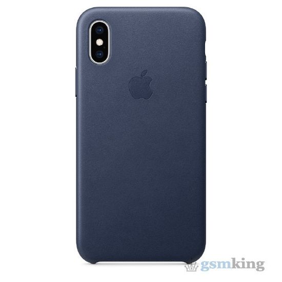 Leather Case iPhone X/XS Midnight Blue (Темно-синий)