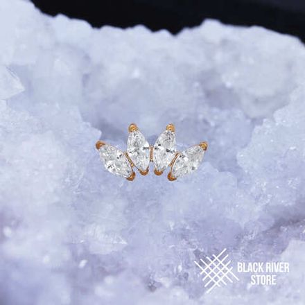 4K Marquise v.2 Crystal PVD Yellow