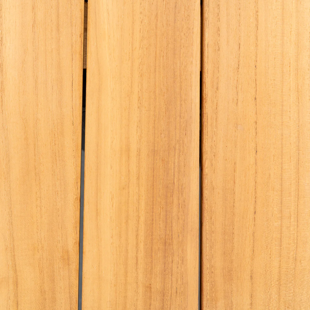 Nora-Andy 10N, комплект обеденной мебели антрацит/натуральный, алюминий/тик