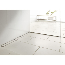 Основа для плитки 100 см TECE TECEdrainline для слива из нержавеющей стали прямая, серебристый металлик 601070