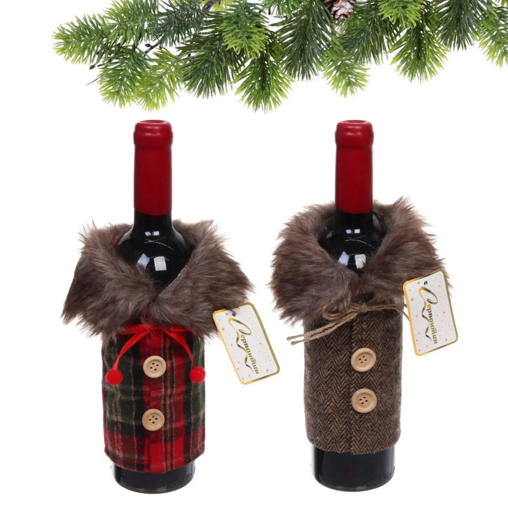 Украшение на бутылку «Теплый наряд» 12*24 см