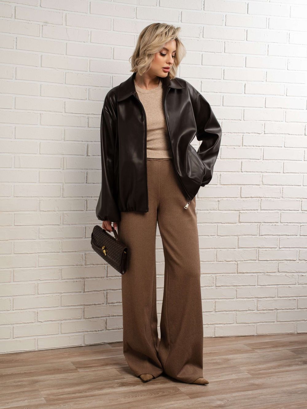 Куртка Поверь в мечту (коричневая) Б15155-7М LT Collection