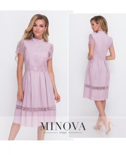 Платье 1098-3-пудра Minova Фото 2