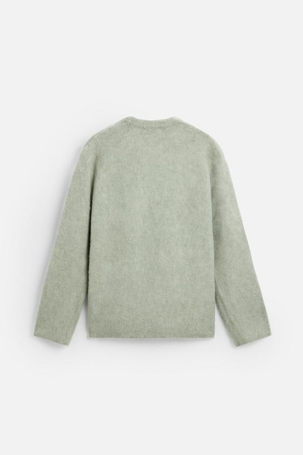 ZARA СВИТЕР ИЗ РЕЛЬЕФНОЙ ТКАНИ, БИРЮЗОВЫЙ