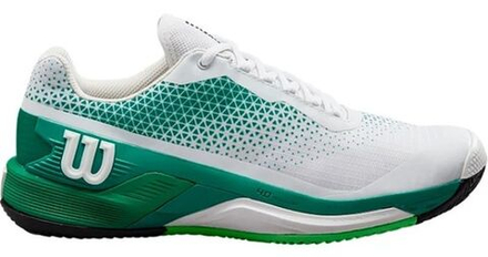 Мужские кроссовки теннисные Wilson Rush Pro 4.0 Clay - white/bosphorus/green