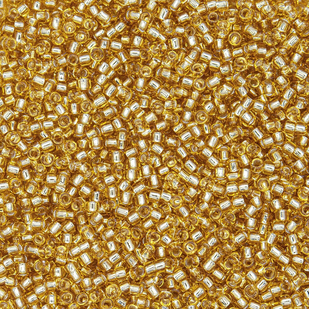 Японский бисер TOHO Round 15/0 (№PF22), с внутренним серебрением, прозрачный