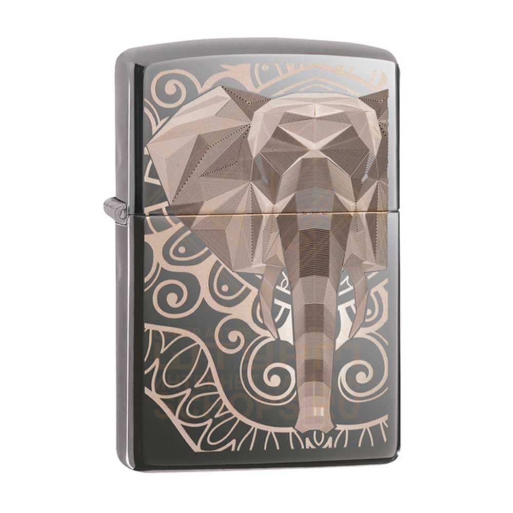 Зажигалка Zippo 49074 Слон, Elephant Fancy Fill Design