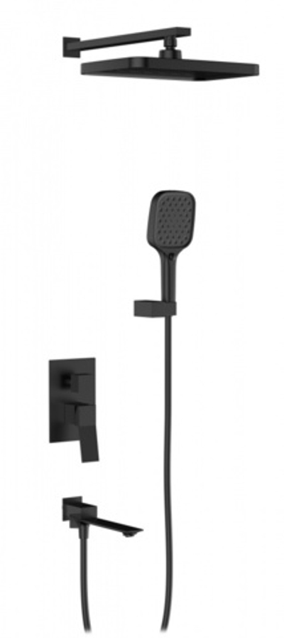 05165-C Смеситель встраиваемый для душа с 3-функ. (ЧЕРНЫЙ) GANZER (6/1шт)