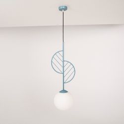 Подвесной светильник LEAF A Голубой
