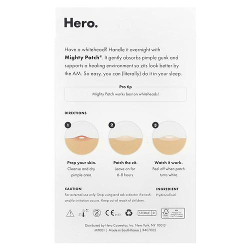 Hero Cosmetics, Mighty Patch®, 36 патчей