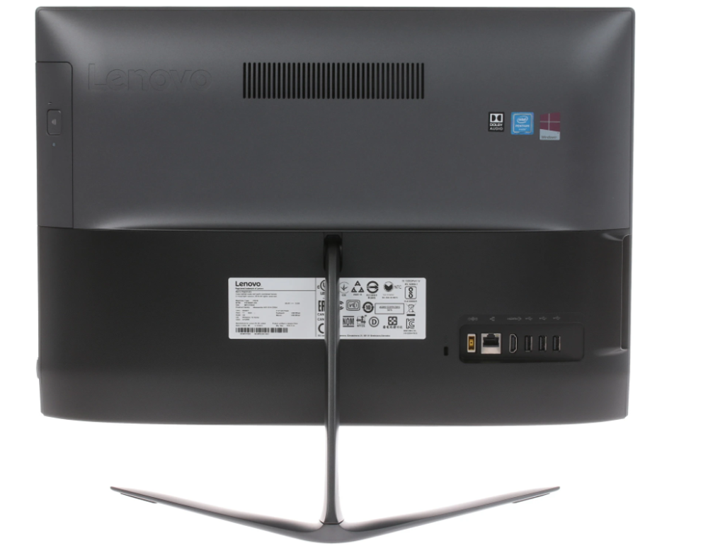 22" Моноблок Lenovo AIO 510-22ISH (1920x1080, Intel Core i5-7400T, RAM 8ГБ, SSD 256ГБ, Intel Iris HD Graphics, Win 10 Pro)