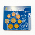 Europe: First Official Issue of the Euro Coins – 12 Coin Set