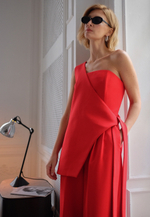 Жилет асимметричный миди