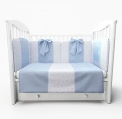Набор в кровать для новорожденных Lollycottons Marsel, Голубой